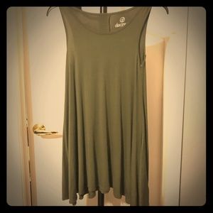 Green tank dress 👗
